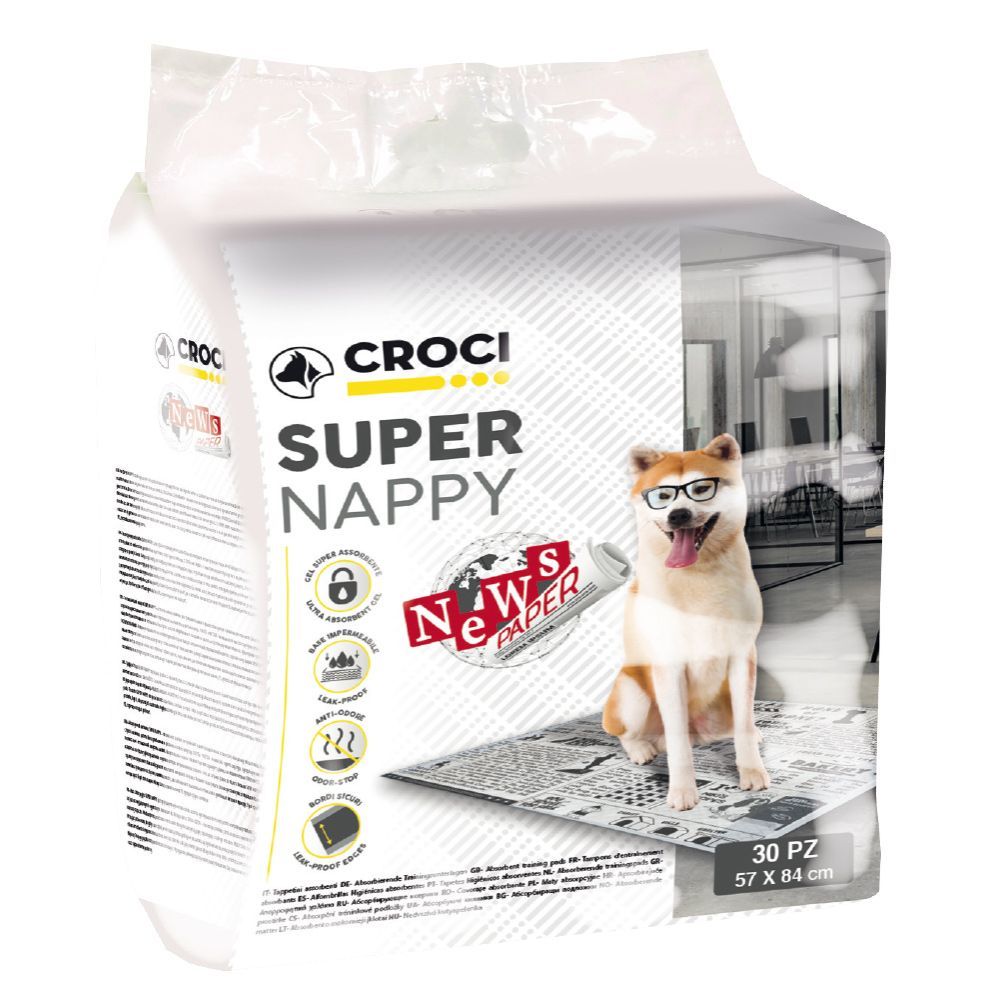 Tappetini igienici per cane Super Nappy Newspaper