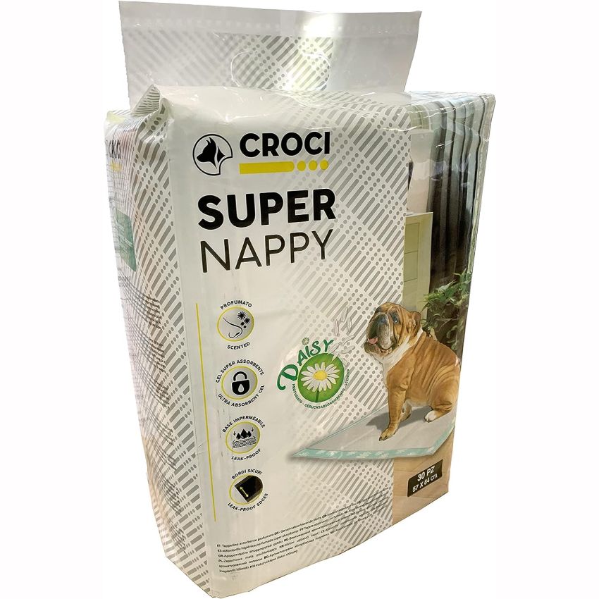 Tappetini Igienici per Cane Super Nappy Daisy Profumati e Assorbenti