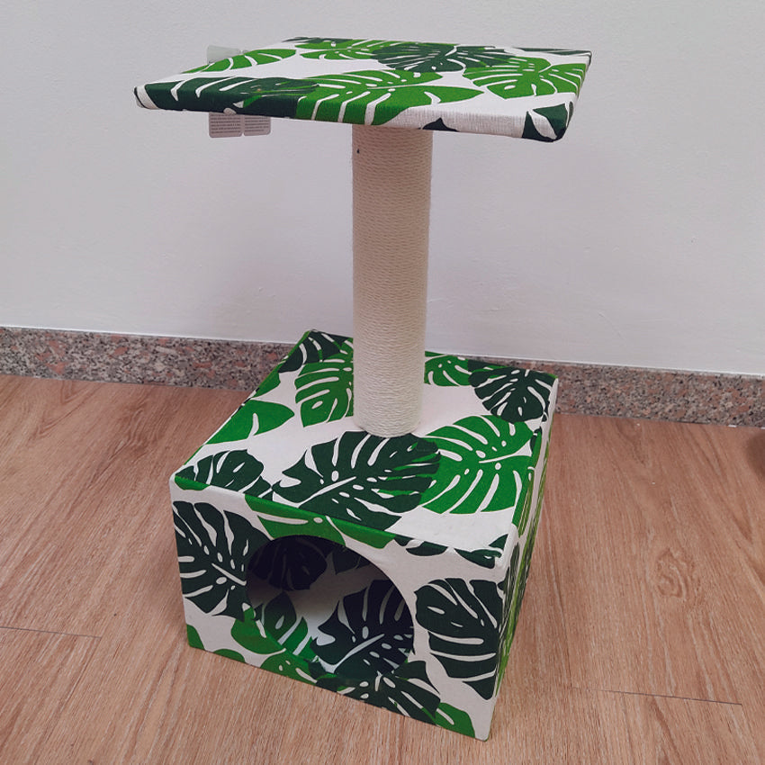 Tiragraffi per gatto Green Leaves Cave