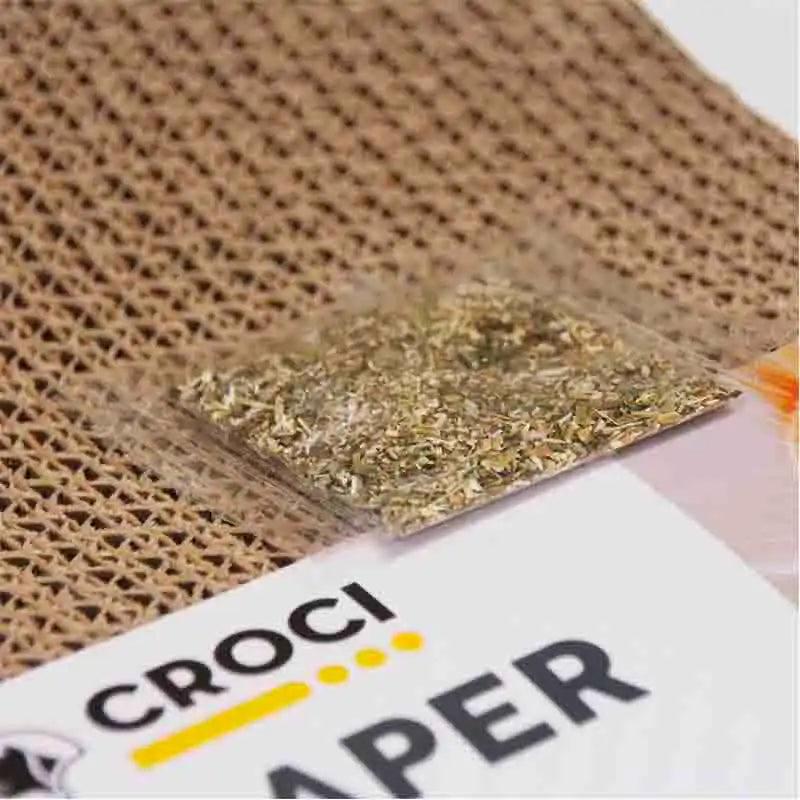 Tiragraffi per gatto adulto Wavy Cartone Catnip