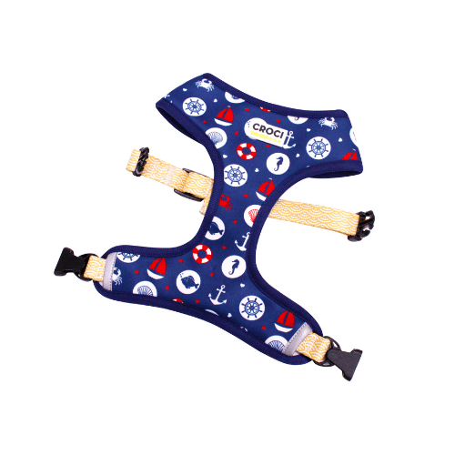 Sea Pattern dog and cat harness