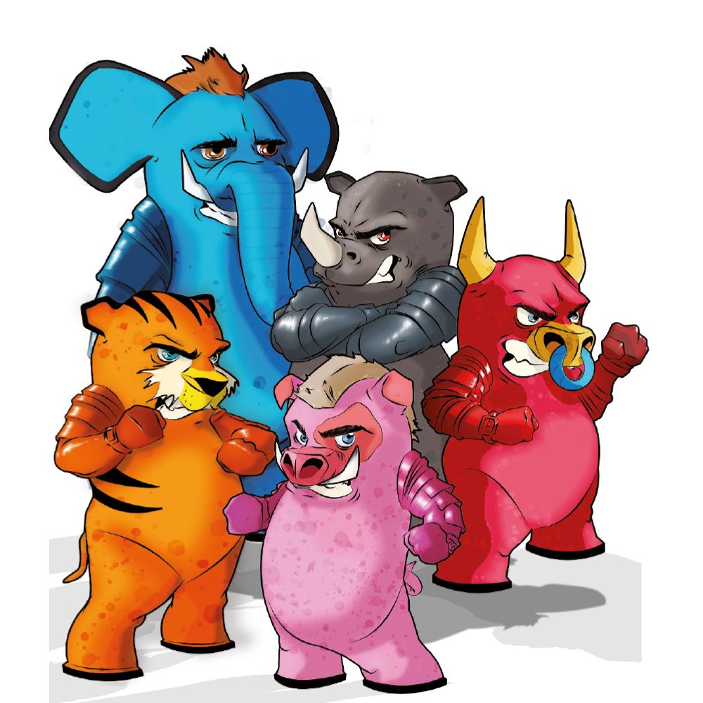 Plüsch-Hundespiel - Warriors Phant