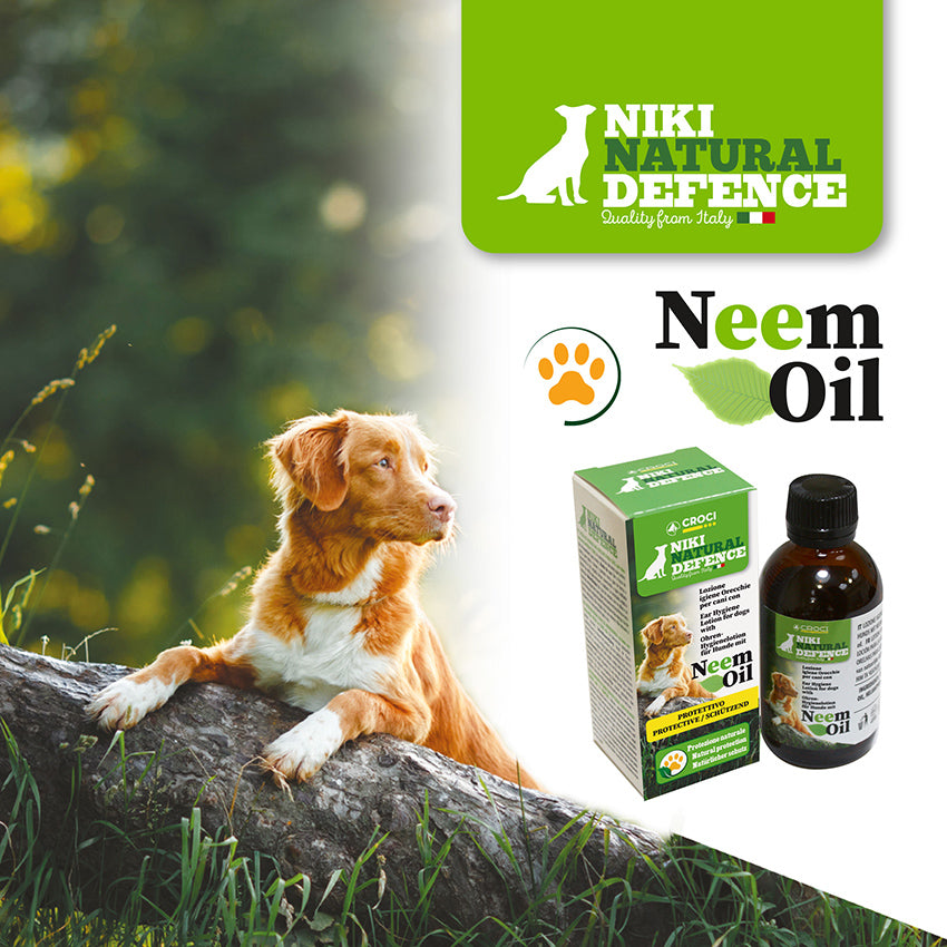 Lotion auriculaire à l'huile de Neem pour chiens Niki Natural Defense