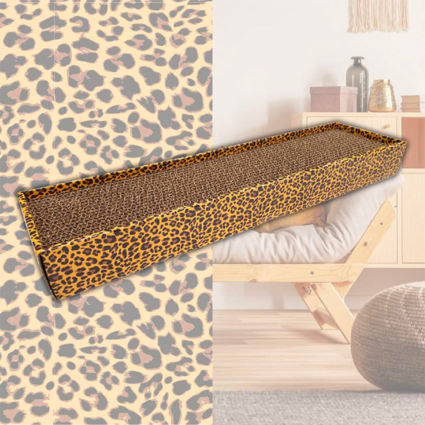 tiragraffi di cartone leopardo