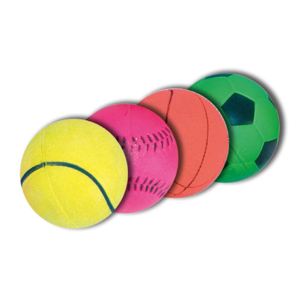 Balón de fútbol duro de neón para perros - Colores surtidos