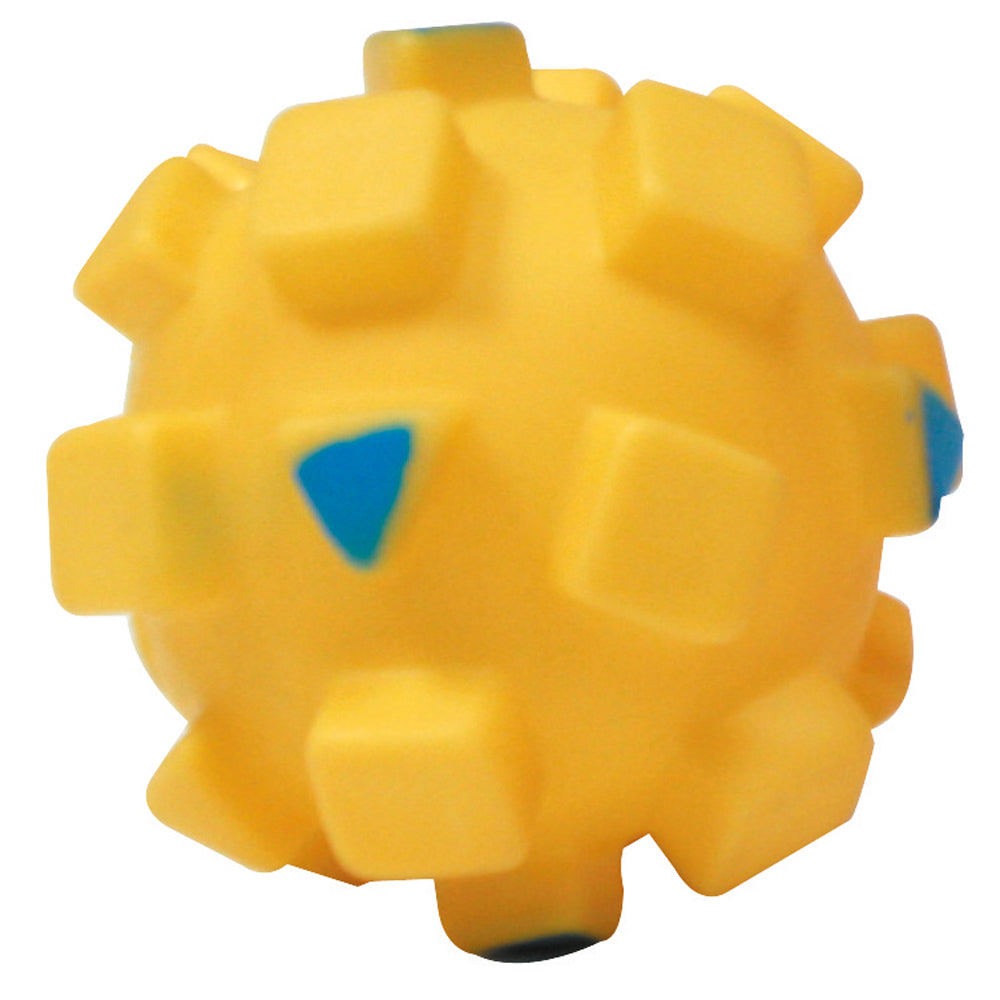 Squared Vinyl Dog Ball - Assorted Colours