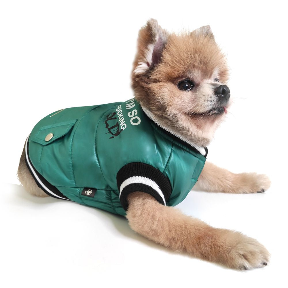 Chaqueta acolchada para el frío para perros