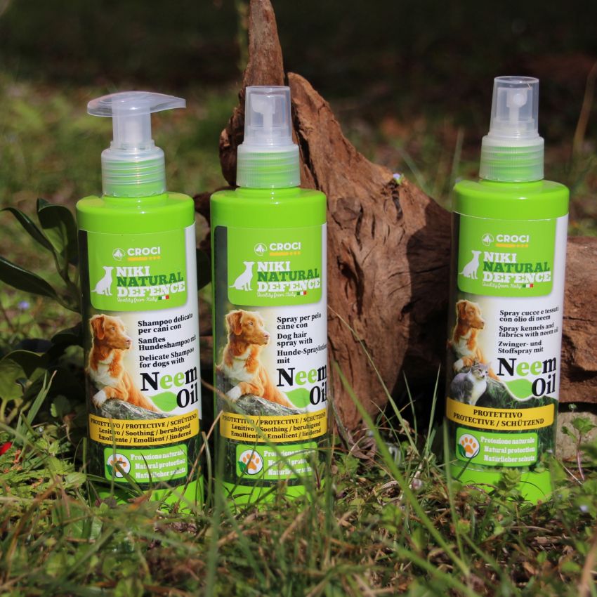 Shampoo Naturale all’Olio di Neem per Cani Niki Natural Defence