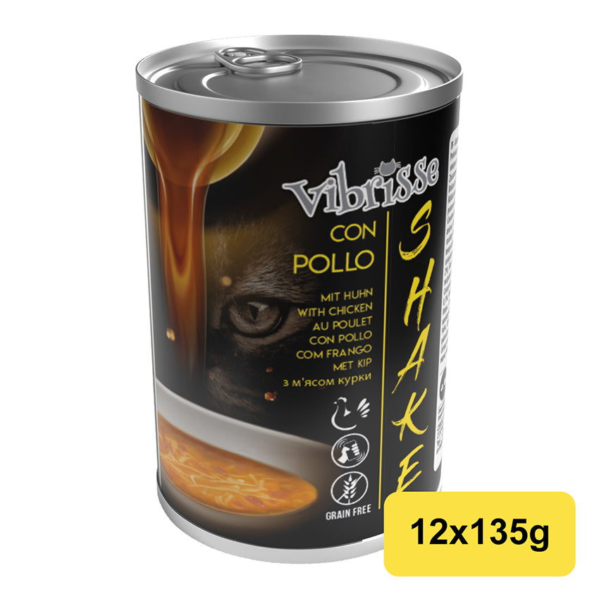 Feuchtigkeitsspendendes Nassfutter für Katzen, Vibrisse Shake, 135 g