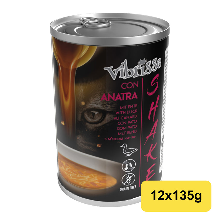 Feuchtigkeitsspendendes Nassfutter für Katzen, Vibrisse Shake, 135 g