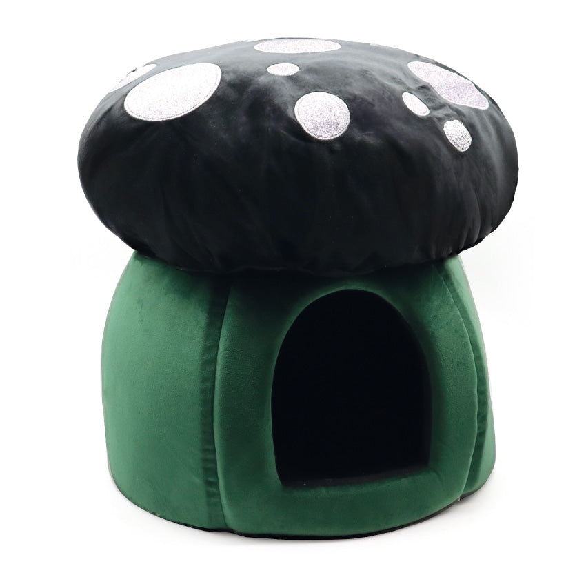 Cuccia igloo per cani e gatti Mushroom Cave a forma di fungo