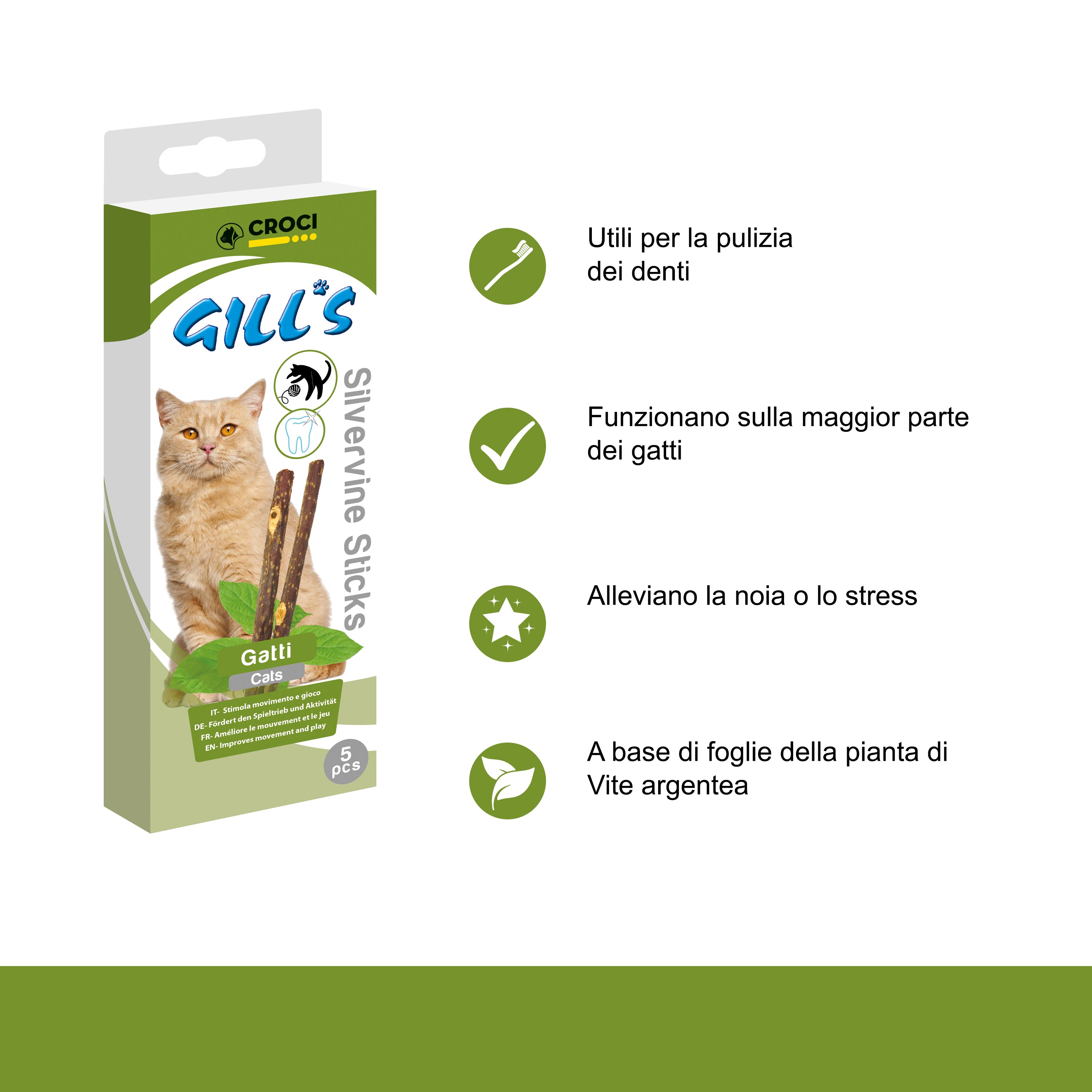 Gill's Silver Vine Cat Sticks