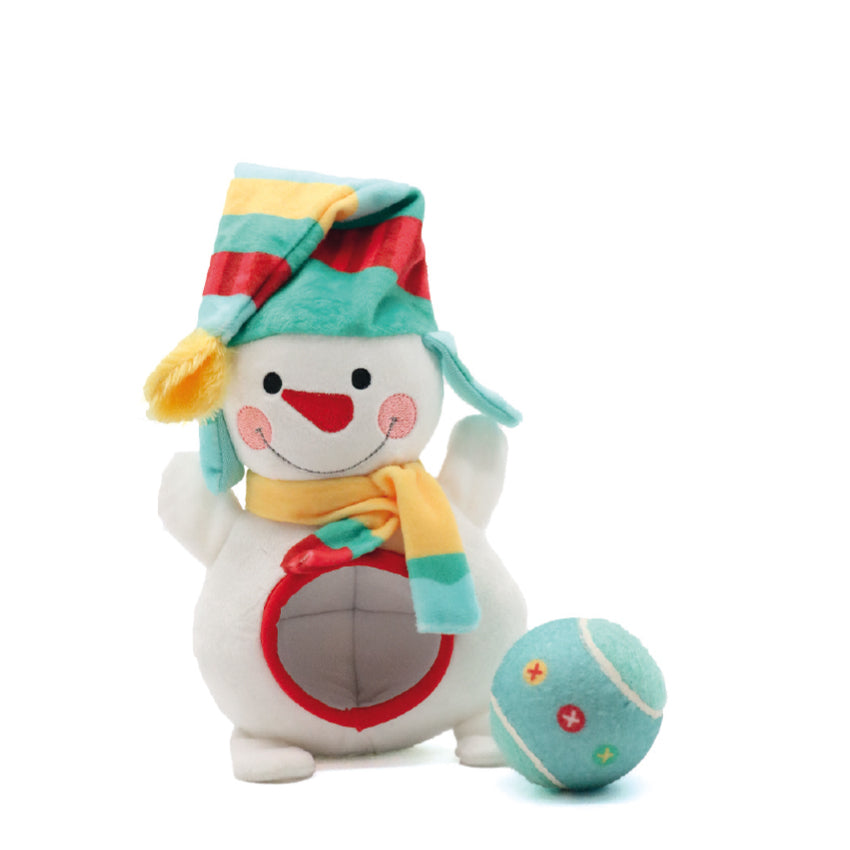 XMAS BELLY BALL – Peluche natalizio con sorpresa a forma di palla per cani