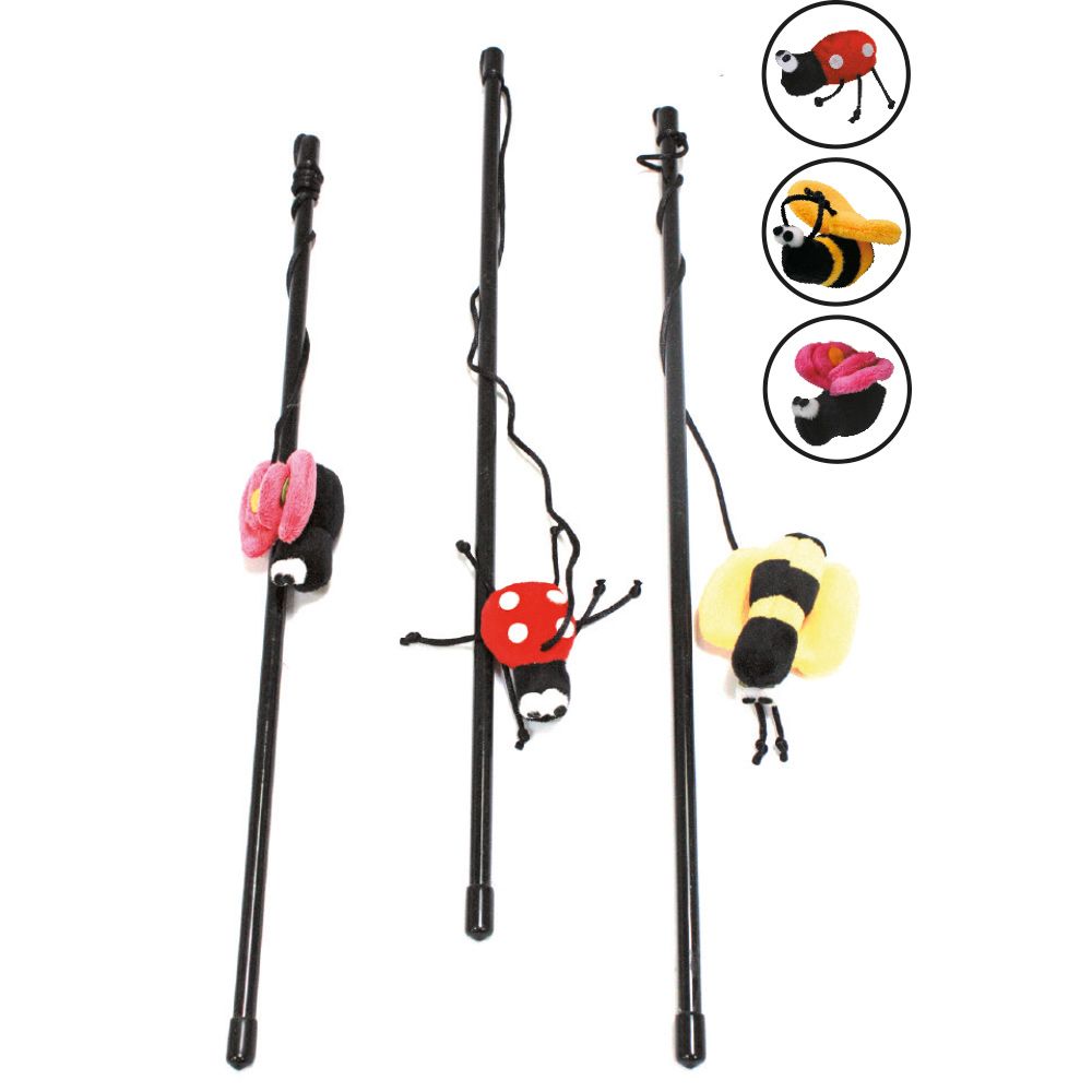 Cat Wand with Insects with Assorted Subjects
