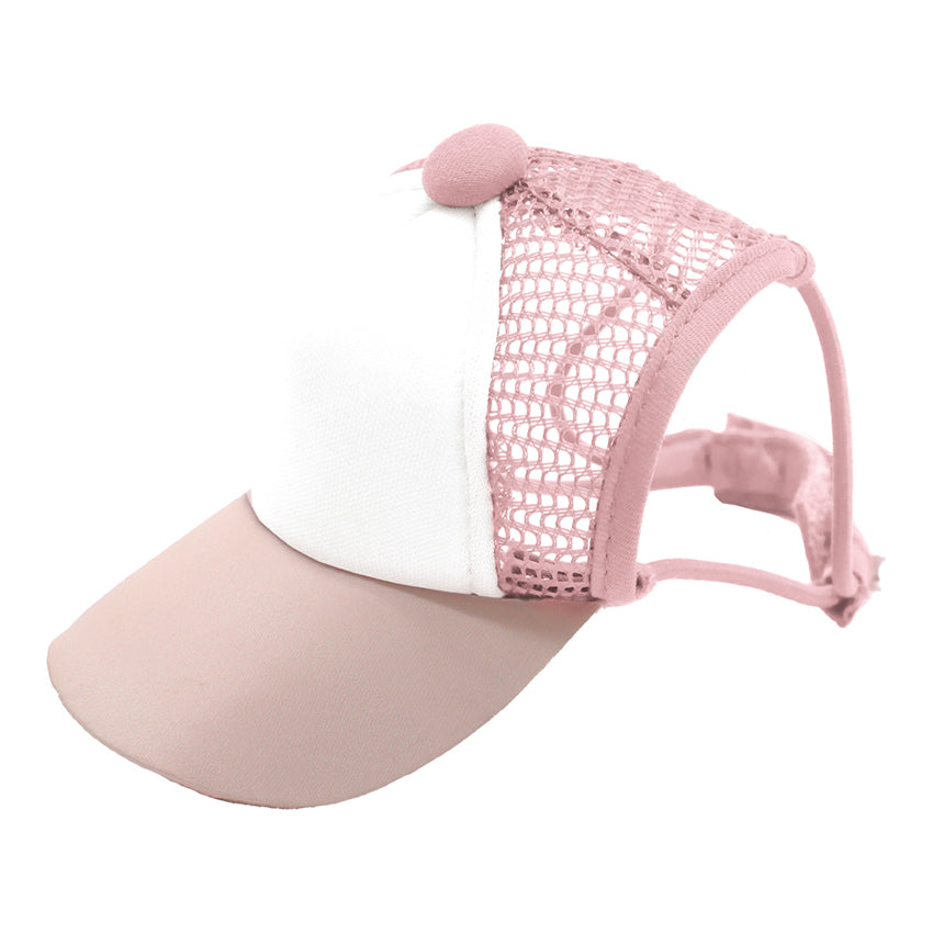 Cappellino da baseball per cani con fori per le orecchie