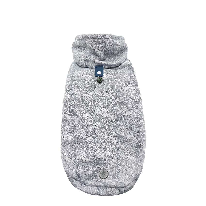 Ocean Dog Hoodie – With Compass Pendants and Integrated Hood