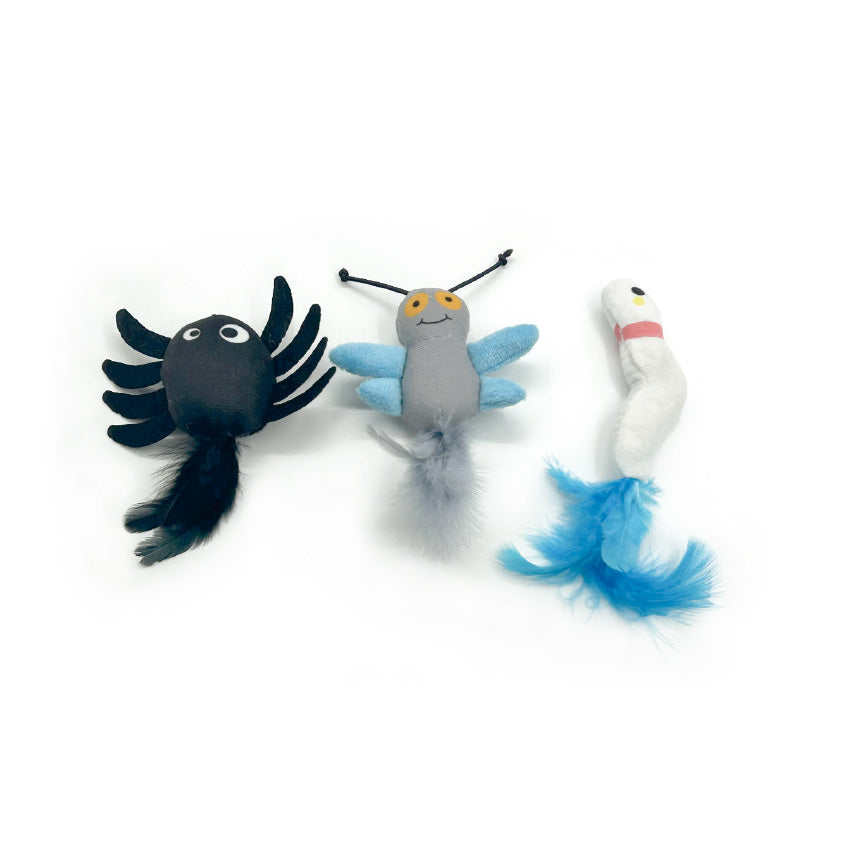 Gioco per gatti Halloween insetto con catnip 10 cm