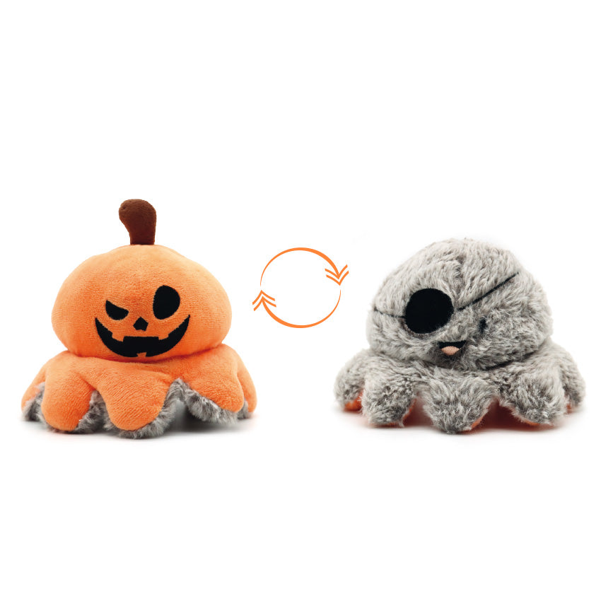 Gioco per cani reversibile Pumpkin e Pirata di Halloween 20 cm