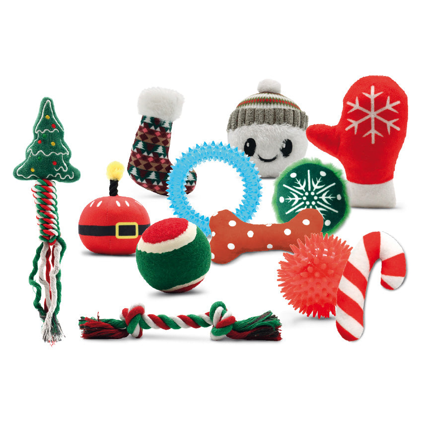 Calendario dell’Avvento per cani con 12 giochi natalizi a sorpresa