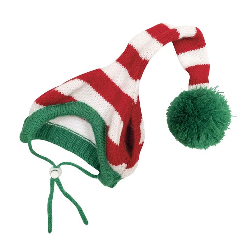 Cappelli per cani Natale Knitted Elf