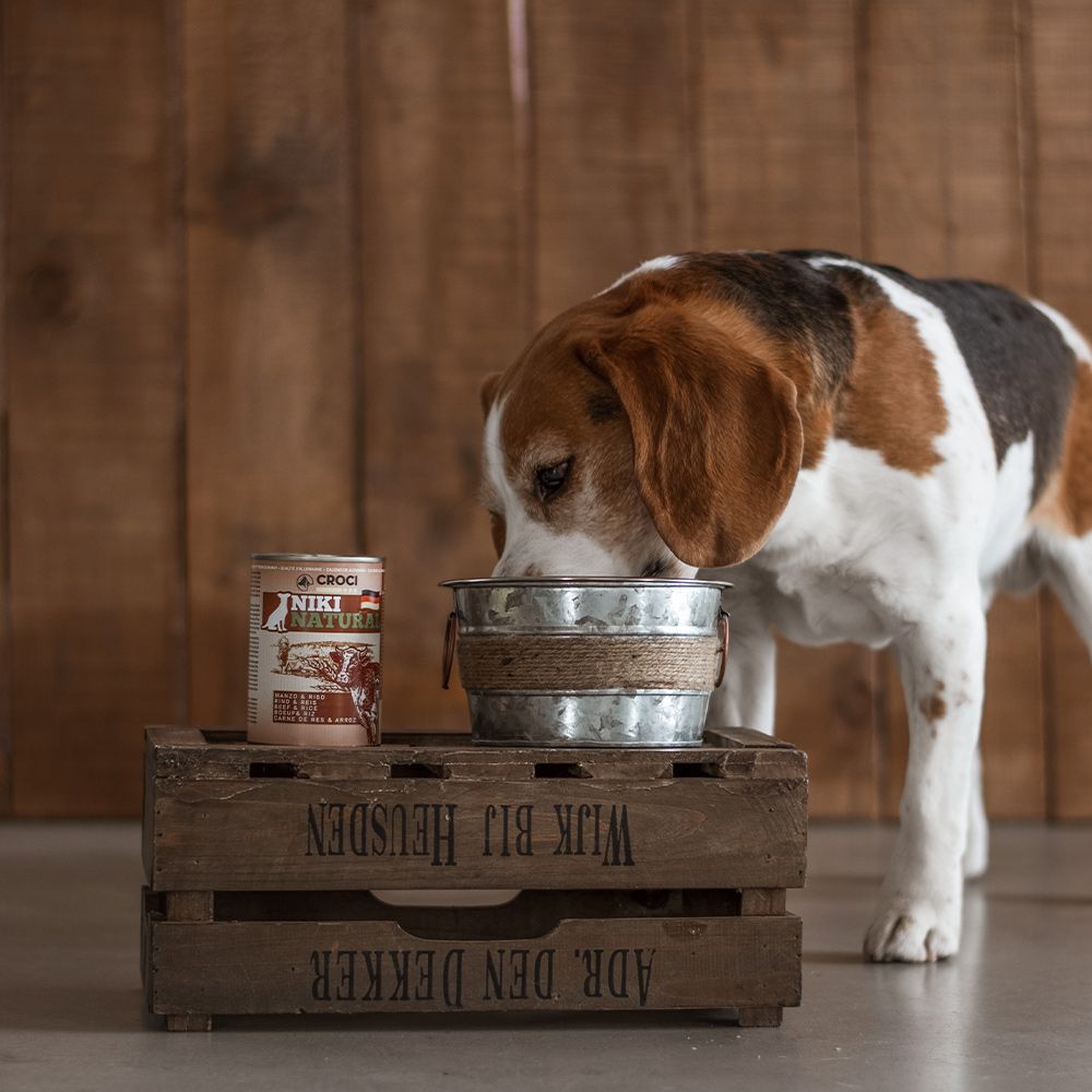 Niki Natural Comida Húmeda de Carne y Arroz para Perros