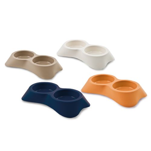 Double dog and cat bowl - Candy Assorted Colours