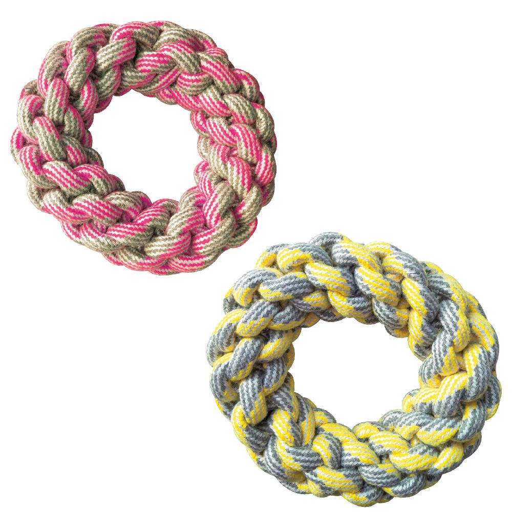 Juguete de cuerda para perros - anillo de algodón
