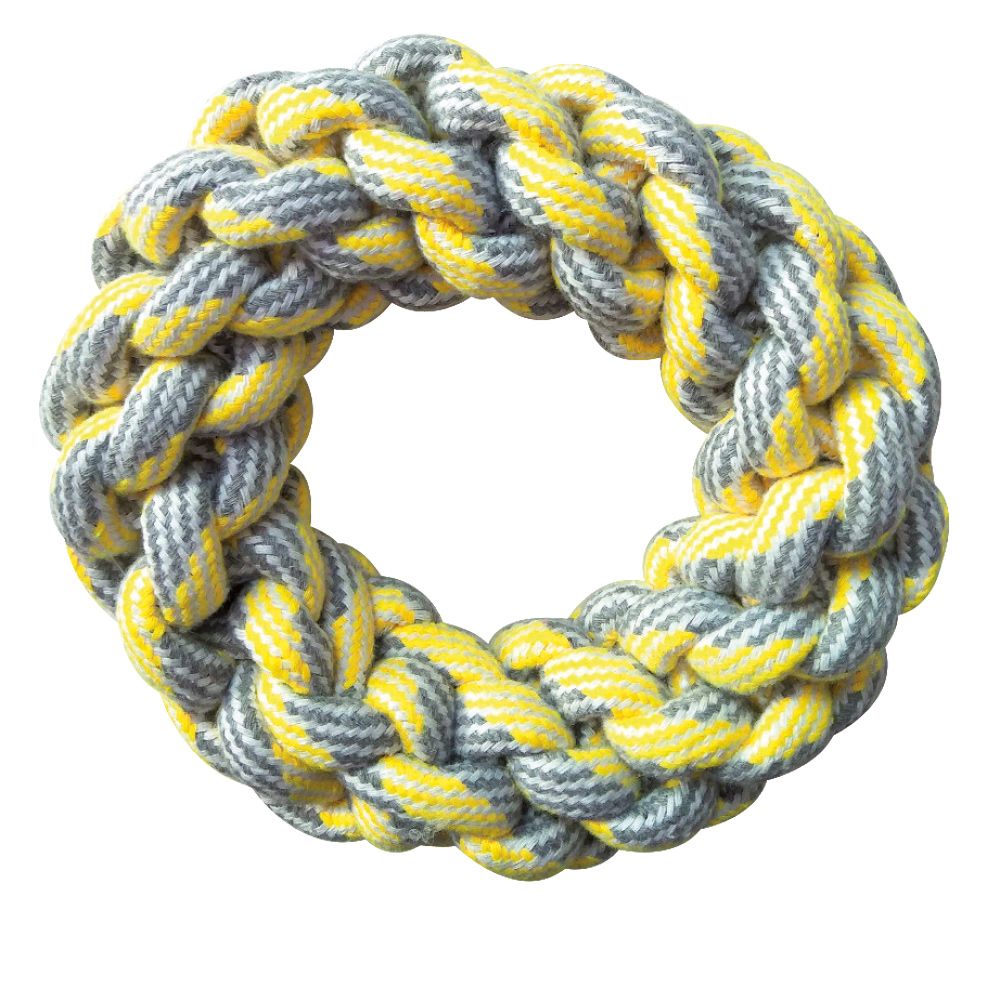 Hundespielzeug aus Seil – Ring aus Baumwolle