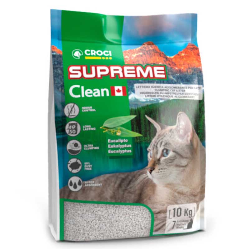 Lettiera gatto Supreme Clean Eucalipto