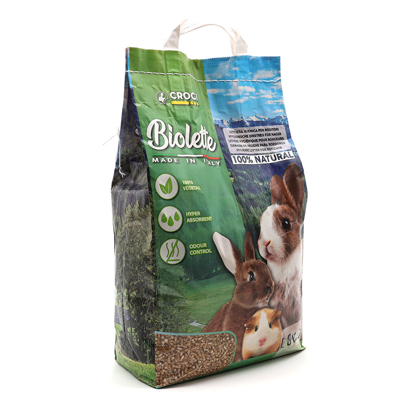 Arena 100% vegetal para conejos y pequeños roedores - Biolette