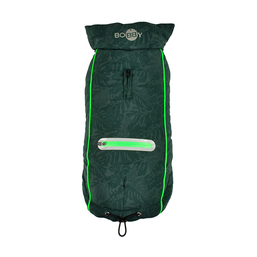 Manteau Smart per cani riflettente con dettagli a piping per sicurezza e visibilità notturna