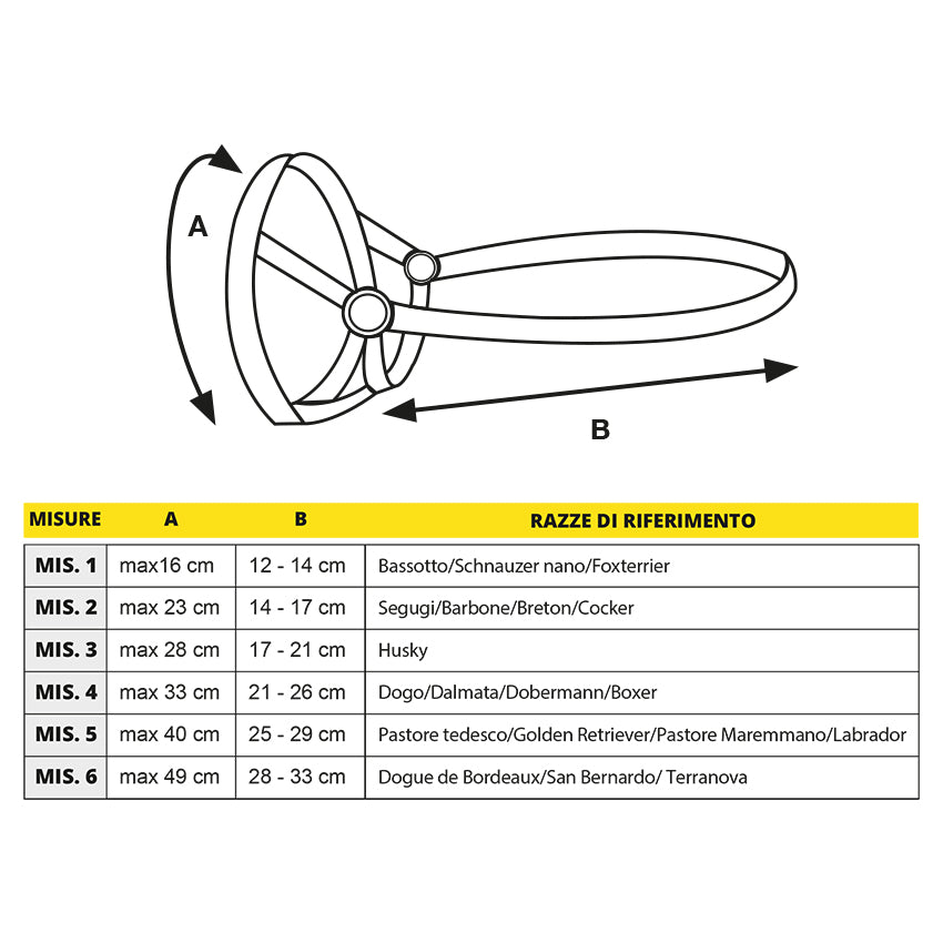 Nylon dog training muzzle