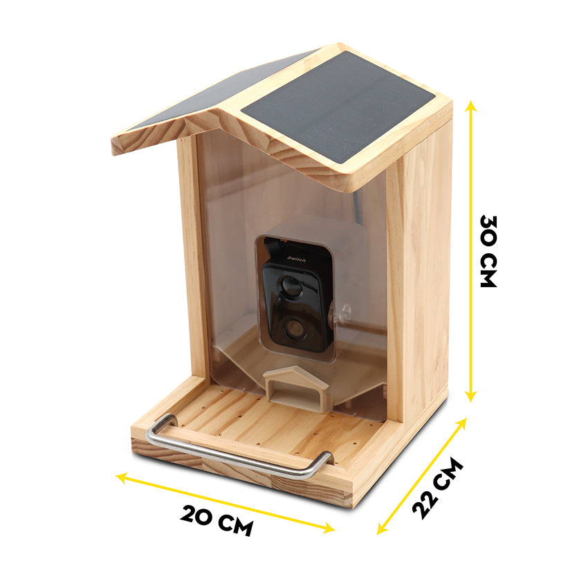 Mangiatoia Smart WiFi per Uccelli con Telecamera HD