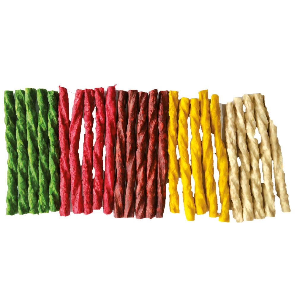 Ossa Munchy Twisted Mixed Color Snack per Cani