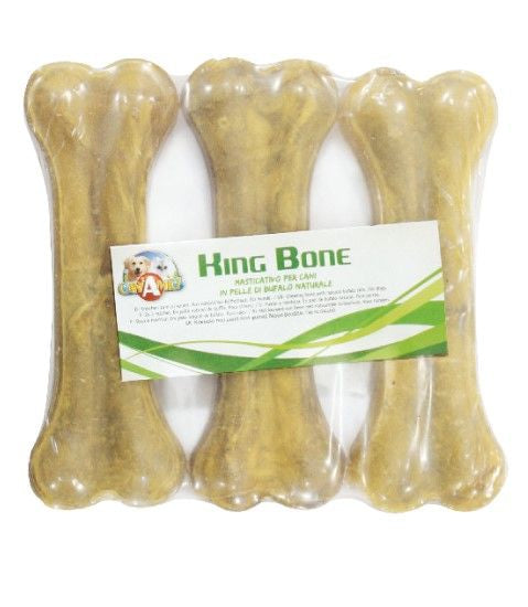Os pour chien en peau de vache - King Bone Multipiece
