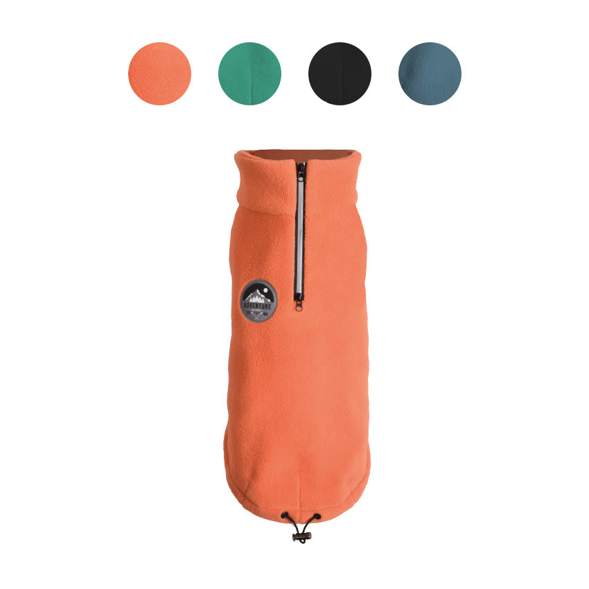 Maglione in pile per cani Pull Sportsnow con zip e dettagli riflettenti