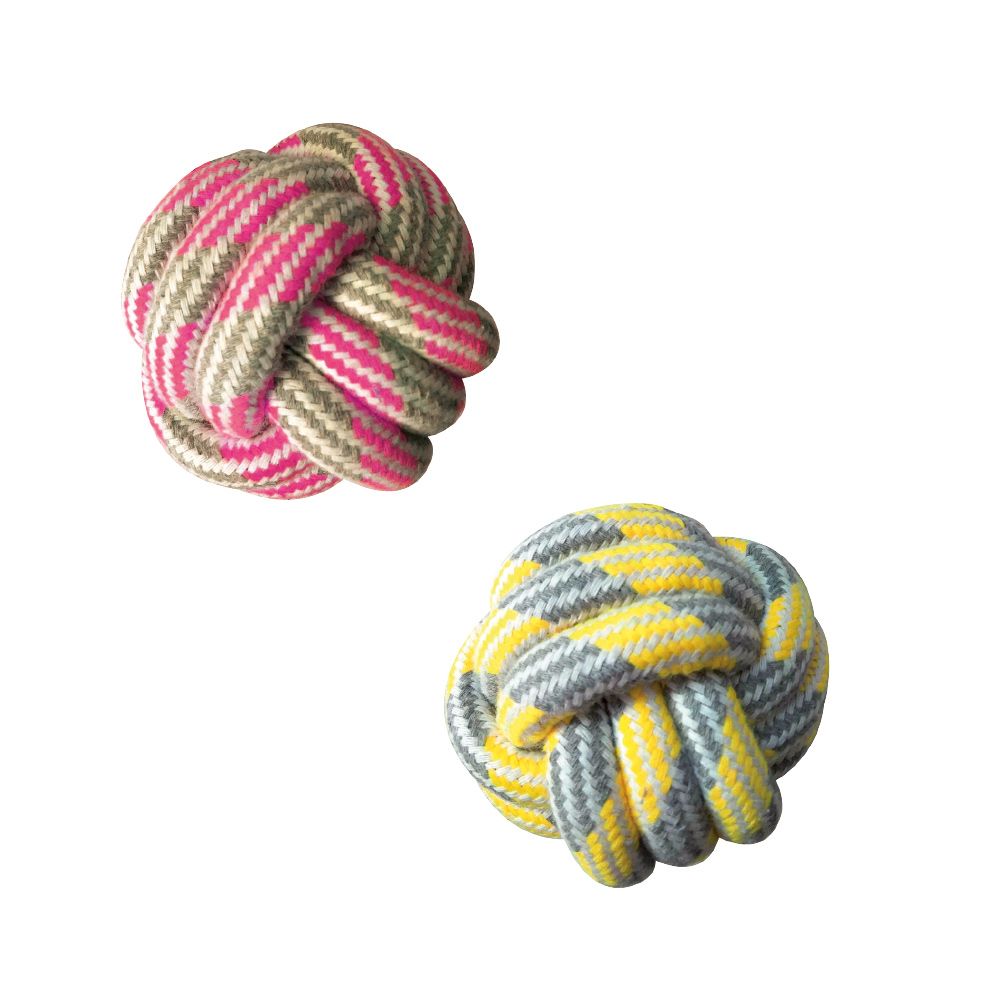 Rope dog ball - Pastel