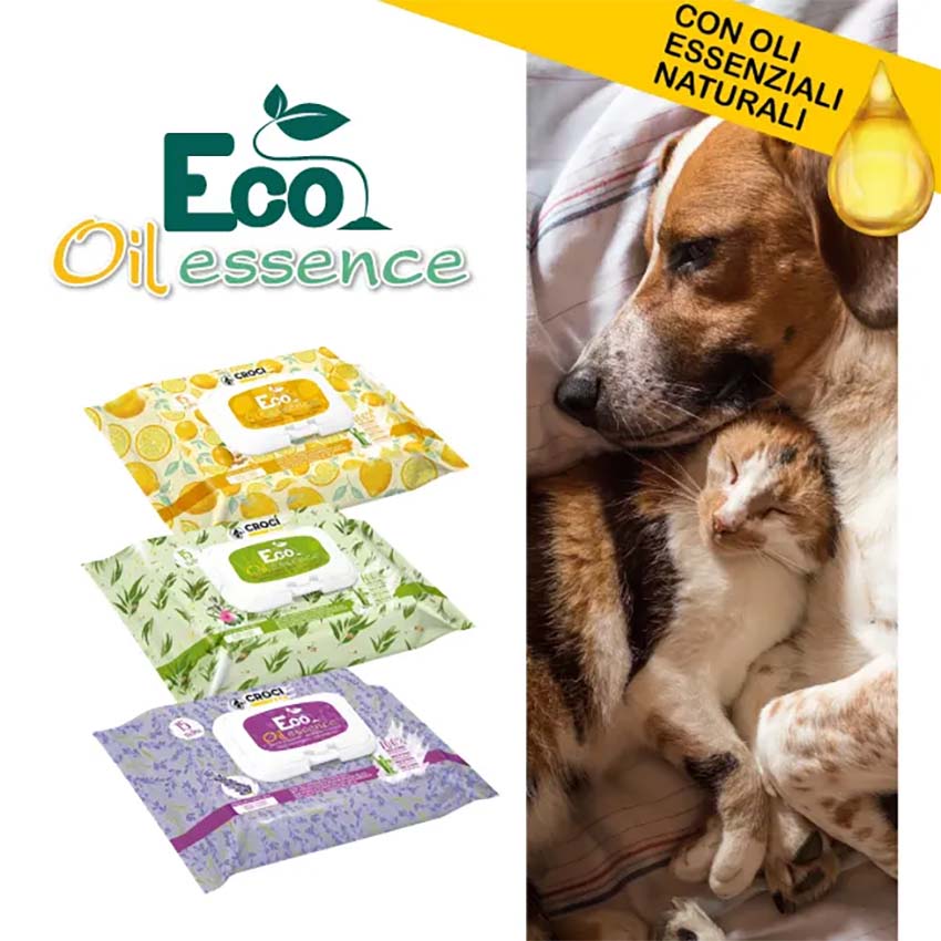 Salviette per cani Oil Essence ecologiche
