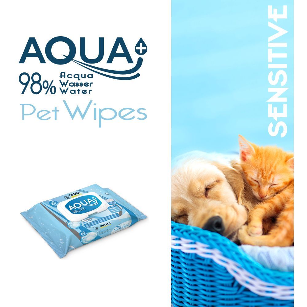 Salviette per cani Sensitive Aqua