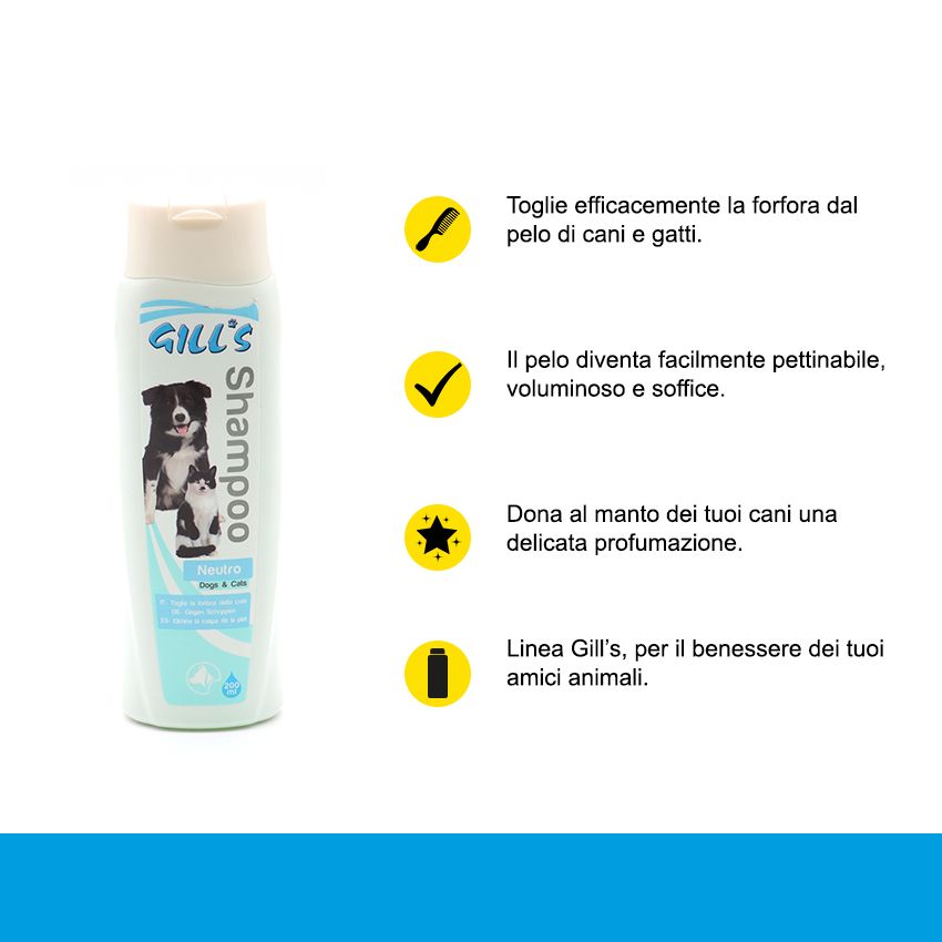 Shampoo cane Neutro Gills