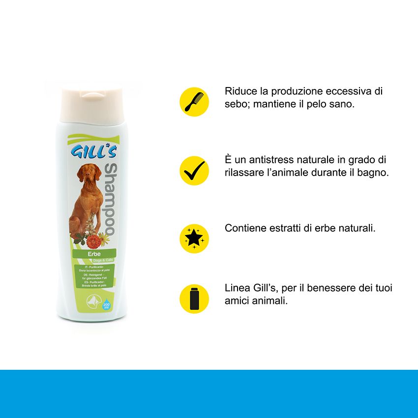 Shampoo cane alle erbe Gills