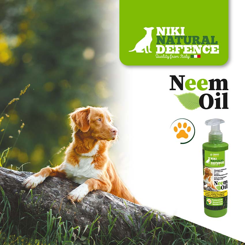 Natürliches Shampoo mit Neemöl für Hunde Niki Natural Defense 