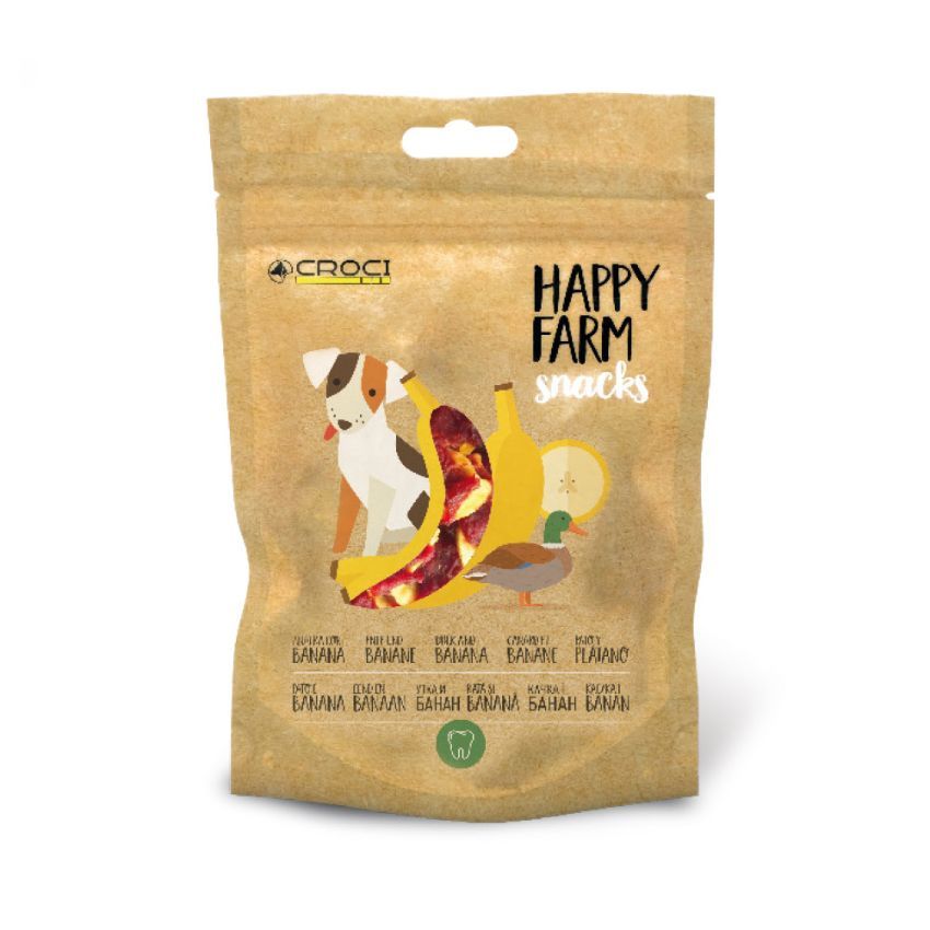 Snack per cani Happy Farm Anatra Banana