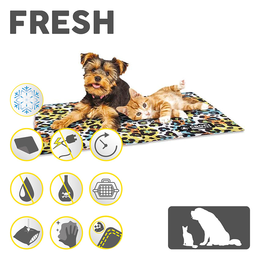 Dog cooling mat - Fresh Leopard