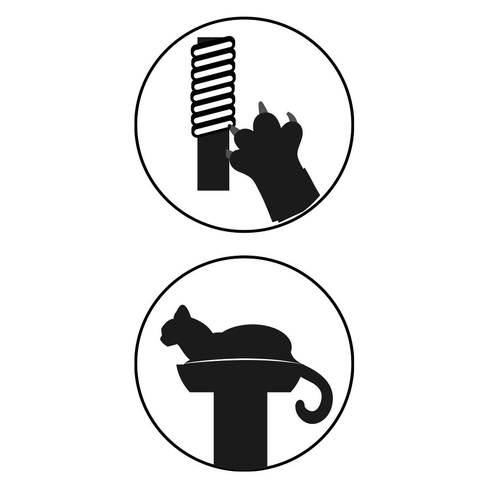 Baumkratzbaum für Katzen – Cat Tower Grey