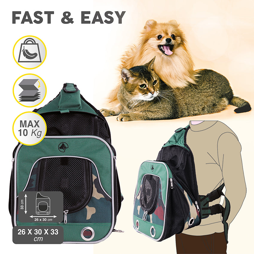 Rucksack-Hundeträger – schnell und einfach