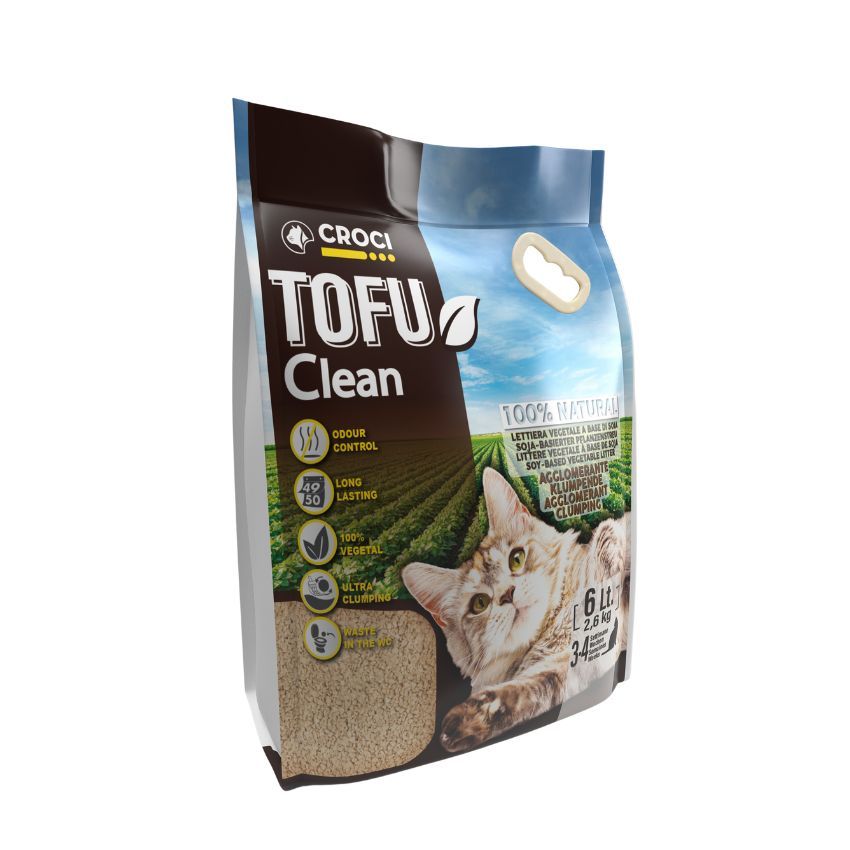 Litière pour chat - Tofu Clean